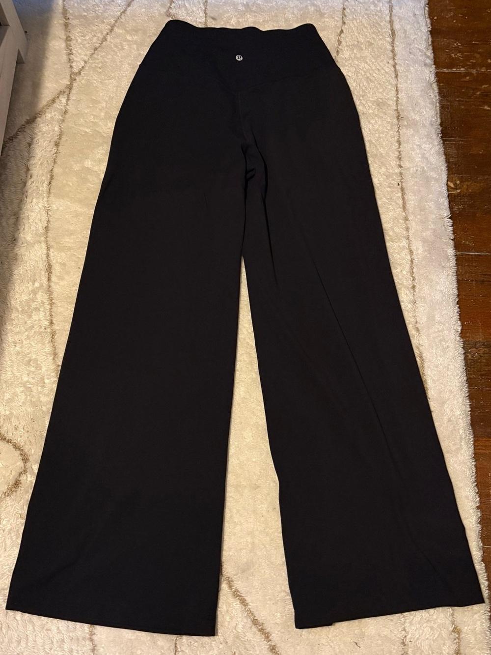 lululemon athletica Black Wide-Leg Lounge Pants